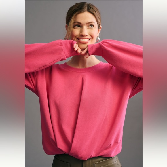 Maeve Twist-Front Sweatshirt size M - Picture 1 of 3